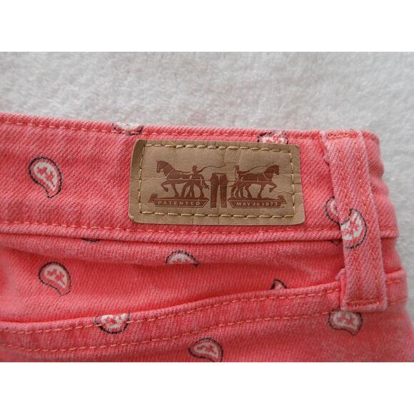 Levi's 535 legging silver tab coral paisley size 27. - Picture 9 of 9